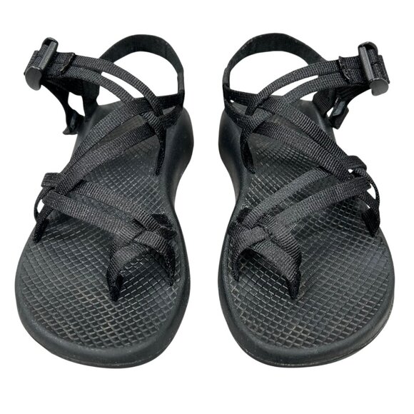 Chaco Women's Black ZX/2 Toe Loop Sport Hiking Strappy Sandal Size 7 - Picture 4 of 14